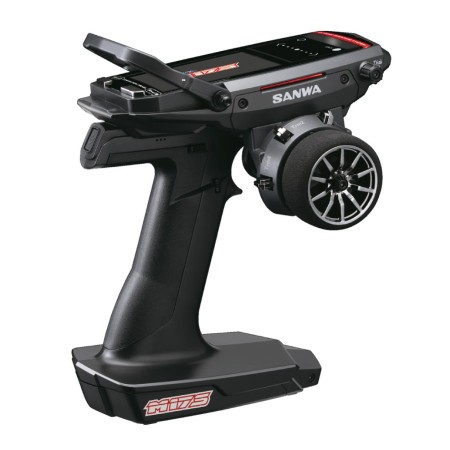 Radio Sanwa M17S FH5 et récepteur RX493i LIPO TX installé