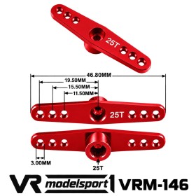 Palonnier en aluminium 25 dents – VR Modelsport VRM-146