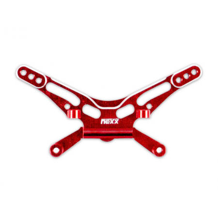 Tour d’amortisseur arrière en aluminium 7075 rouge  pour micro b NEXX RACING