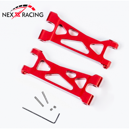 Triangle arrière aluminium rouge pour micro b NEXX RACING