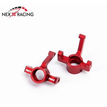 Fusées avant aluminium rouge pour micro b NEXX RACING